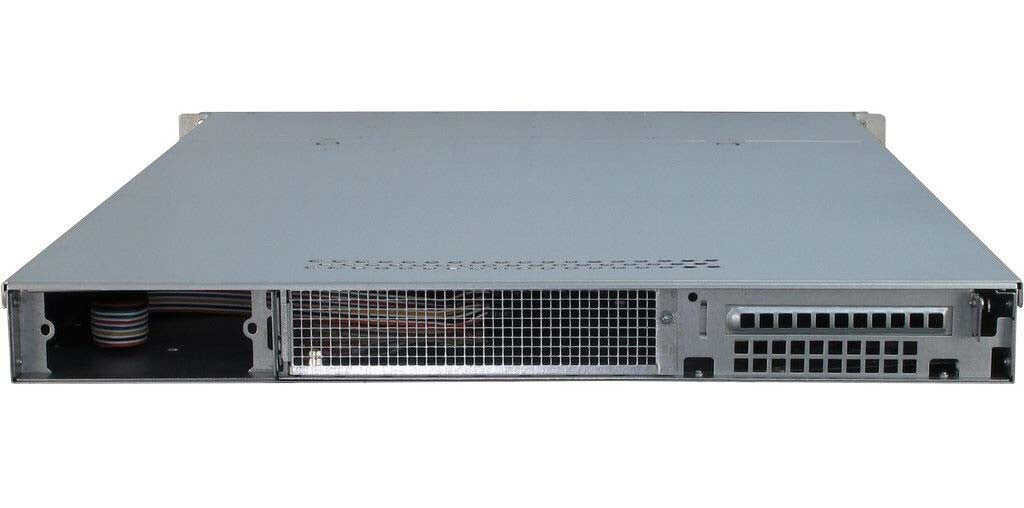 Inter-Tech IPC 1U-1404 Ställning Svart, Rostfritt stål
