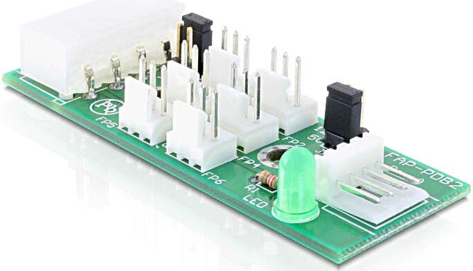 DeLOCK Distribution Board 6x fan 5V/12V nätverkskort/adapters