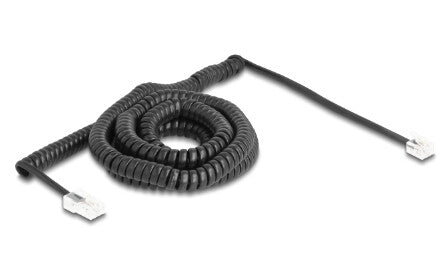 DeLOCK 88482 telefonkablar 10 m Svart