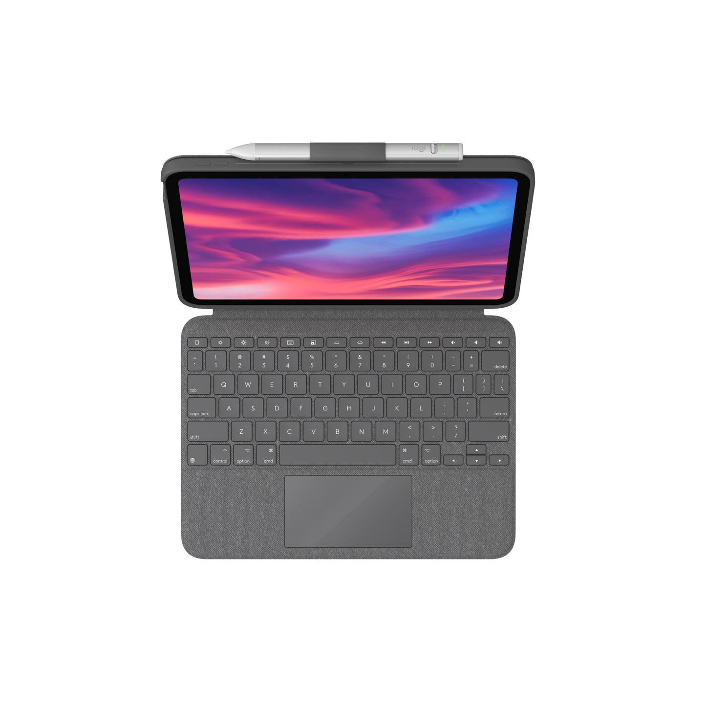 Logitech 920-011382 tangentbord för mobila enheter QWERTY Amerikanskt internationellt Smart Connector Grå