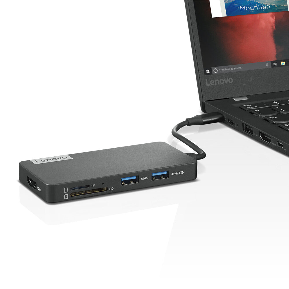 Lenovo GX90T77924 dockningsstationer för bärbara datorer Kabel USB 3.2 Gen 1 (3.1 Gen 1) Type-C Grå