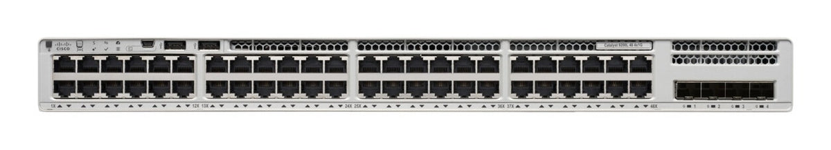 Cisco C9200L-48PXG-4X-E nätverksswitchar hanterad L2/L3 Gigabit Ethernet (10/100/1000) Strömförsörjning via Ethernet (PoE) stöd Grå