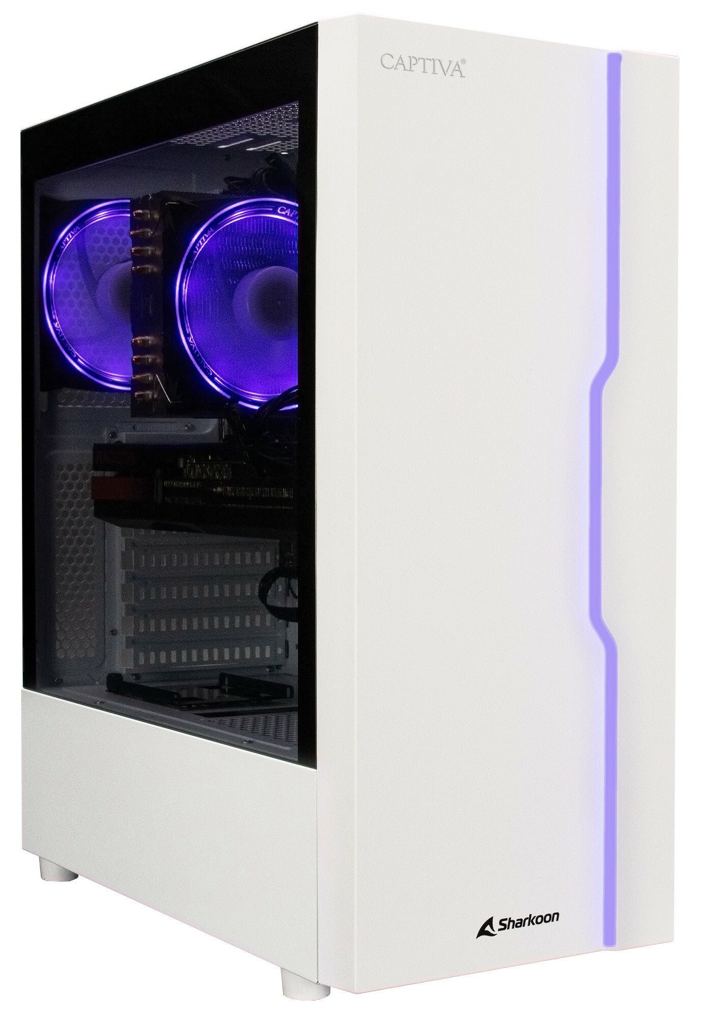 CAPTIVA Advanced Gaming R78-261 AMD Ryzen™ 7 5700X 16 GB DDR4-SDRAM 1 TB SSD NVIDIA GeForce RTX 4060 Windows 11 Home Skrivbord PC Vit