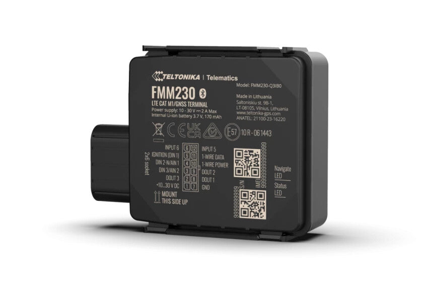 Teltonika FMM230 GPS-spårare och -sökare Universal Svart