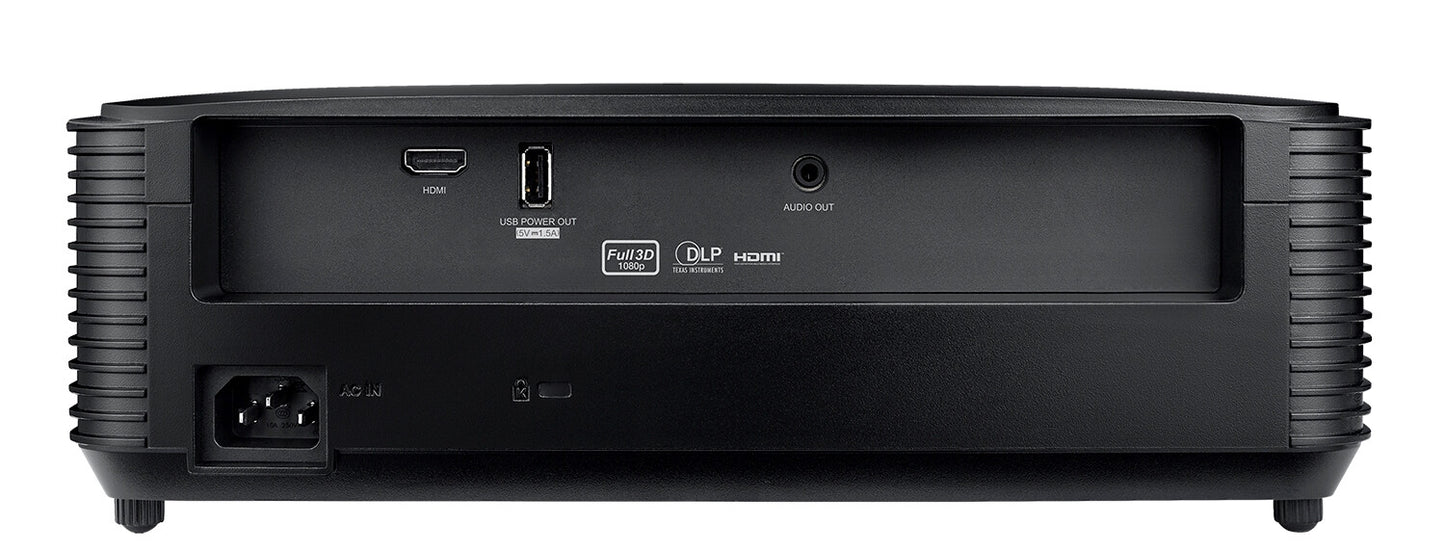 Optoma HD28e Standard throw-projektor 3800 ANSI-lumen DLP 1080p (1920x1080) 3D kompatibilitet Svart