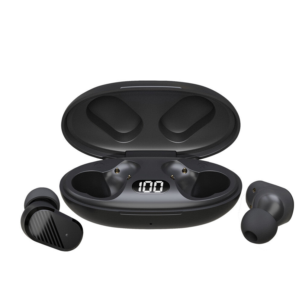 Savio TWS-10 Suchawki bezprzewodowe Headset True Wireless Stereo (TWS) I öra Samtal/musik/sport/vardag USB Type-C Bluetooth Svart