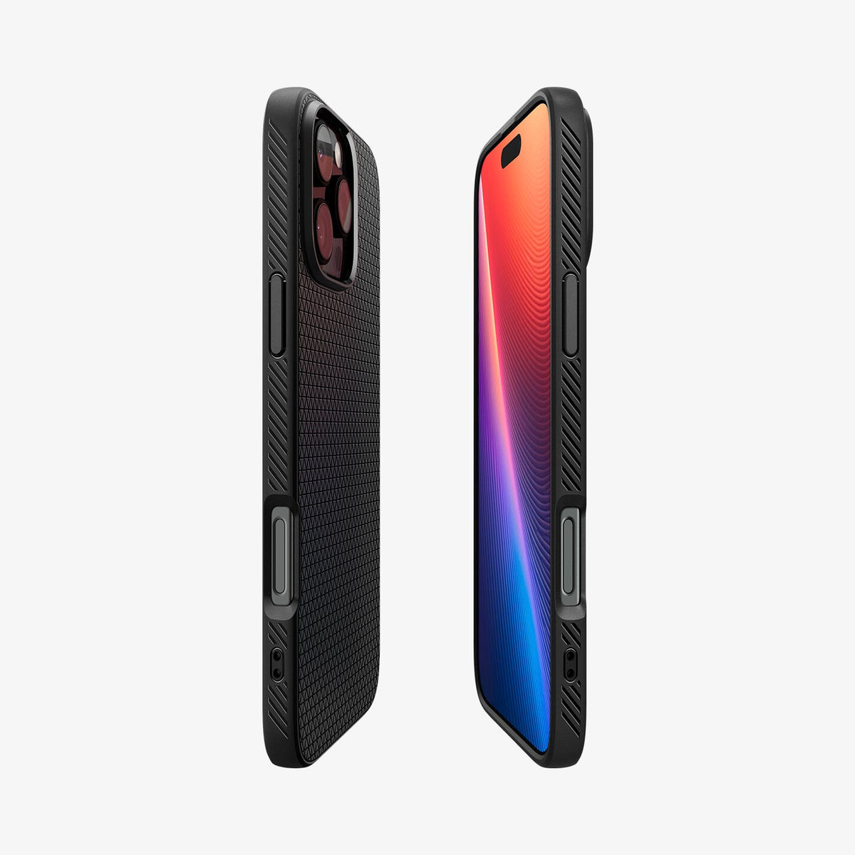 Spigen Liquid Air mobiltelefonfodral 16 cm (6.3") Mobilskal Svart