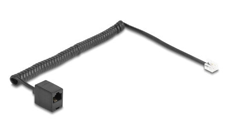 DeLOCK 88721 telefonkablar 2 m Svart