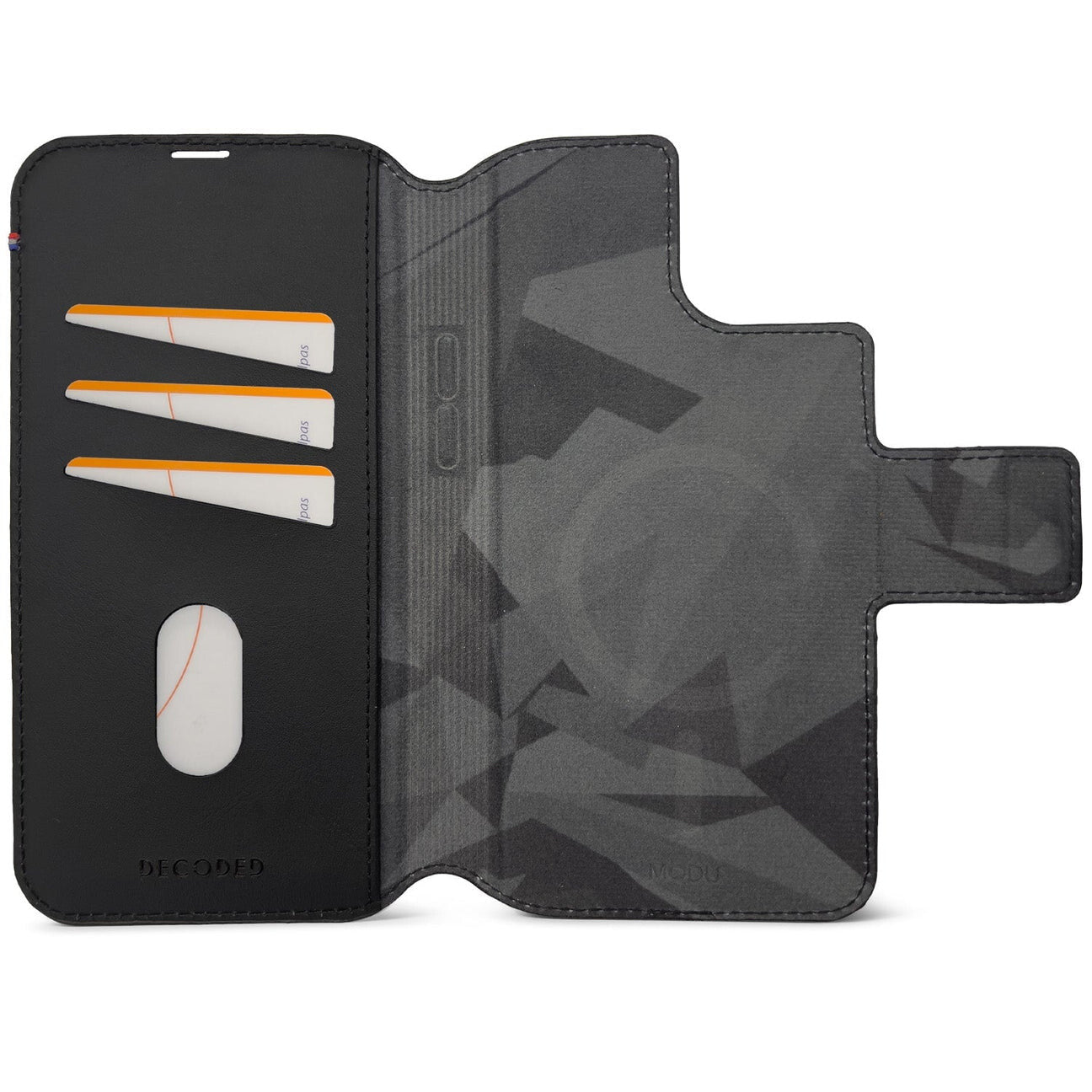 Decoded Modu Wallet mobiltelefonfodral 17 cm (6.69") Plånbok Svart