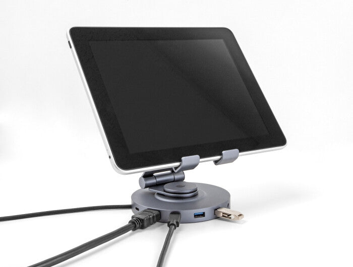 DeLOCK 88017 dockningsstationer för bärbara datorer Kabel USB 3.2 Gen 1 (3.1 Gen 1) Type-A + Type-C Grå