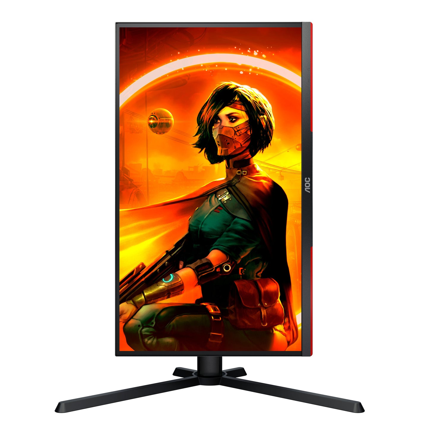 AOC G3 25G3ZM/BK platta pc-skärmar 62,2 cm (24.5") 1920 x 1080 pixlar Full HD Svart, Röd