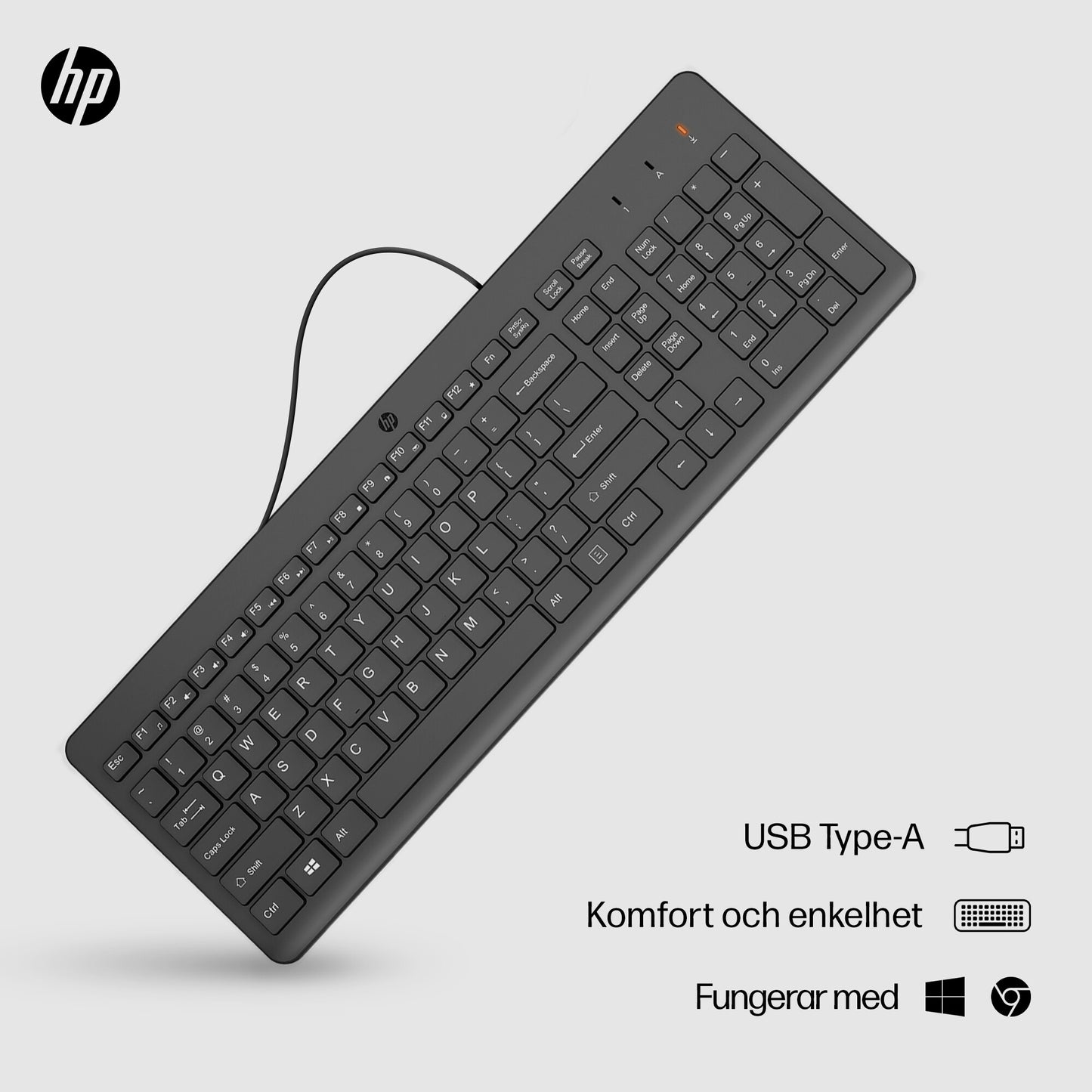 HP 150 trådat tangentbord
