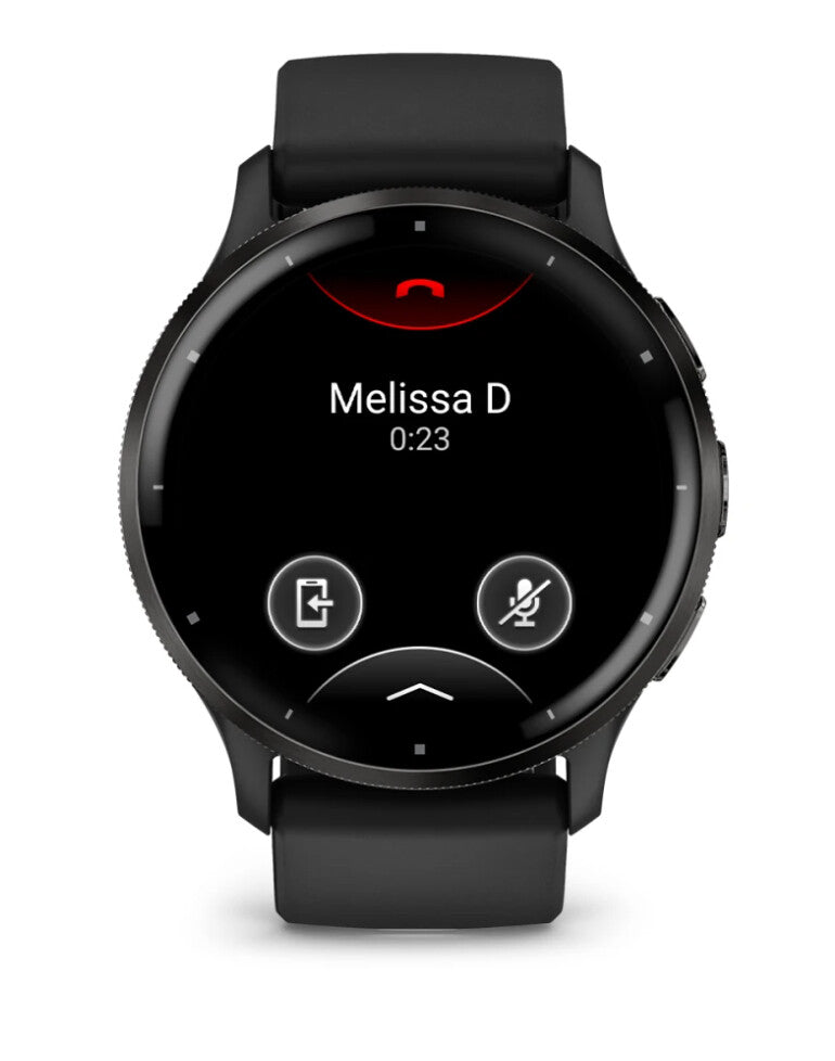 Garmin Venu 3 3,56 cm (1.4") AMOLED 45 mm Digital 454 x 454 pixlar Pekskärm Svart Wi-Fi GPS