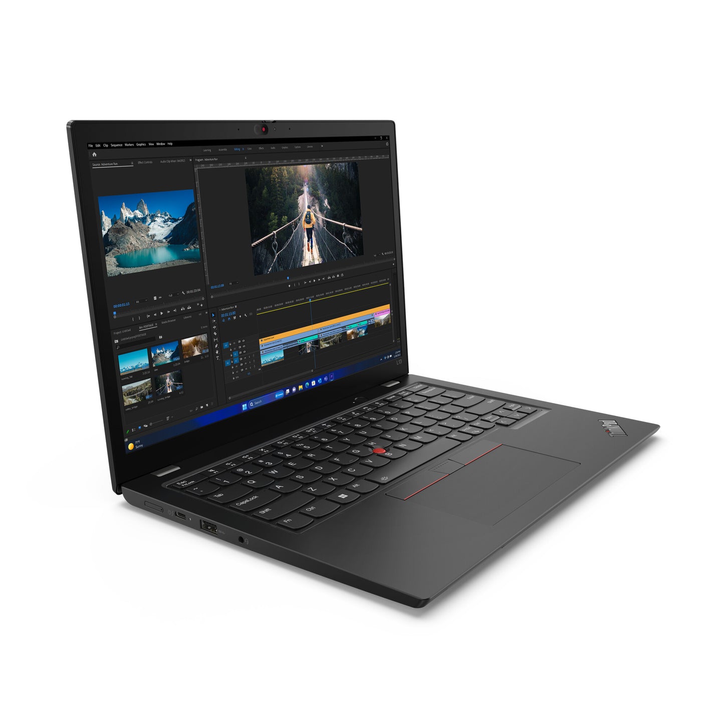 Lenovo ThinkPad L13 Gen 5 (Intel) Intel Core Ultra 5 125U Bärbar dator 33,8 cm (13.3") WUXGA 16 GB LPDDR5-SDRAM 512 GB SSD Wi-Fi 6E (802.11ax) Windows 11 Pro Engelsk Svart