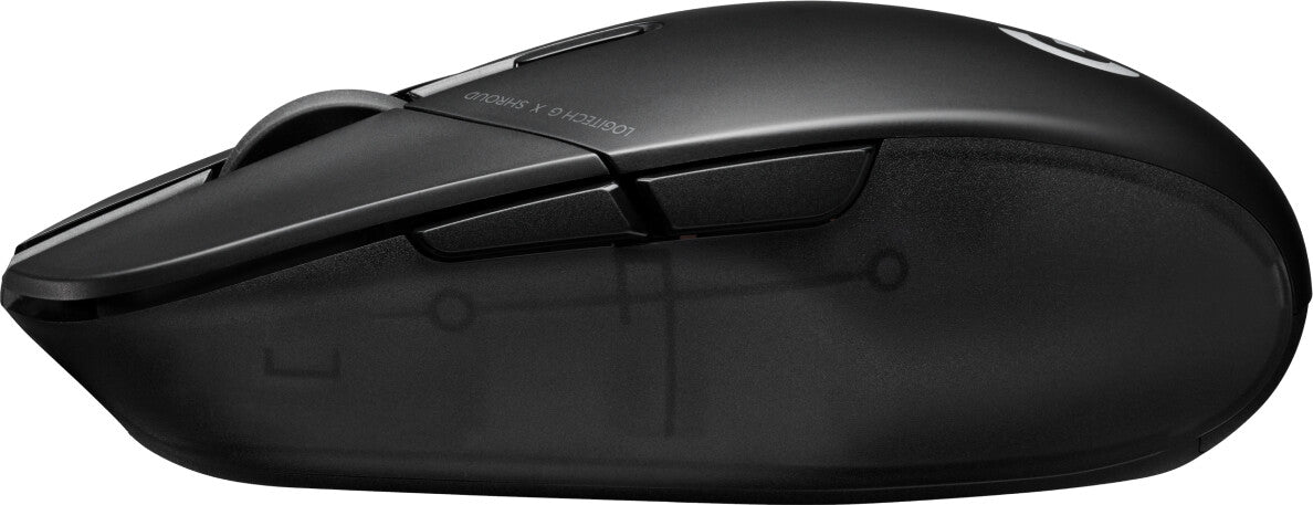 Logitech G G303 Shroud Edition datormöss Spela högerhand Trådlös RF + Bluetooth Optisk 25600 DPI
