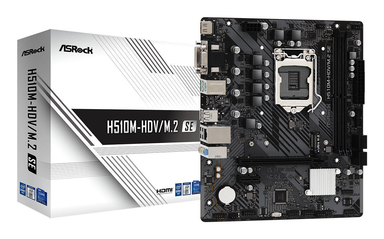 Asrock H510M-HDV/M.2 SE Intel H470 LGA 1200 (Socket H5) micro ATX