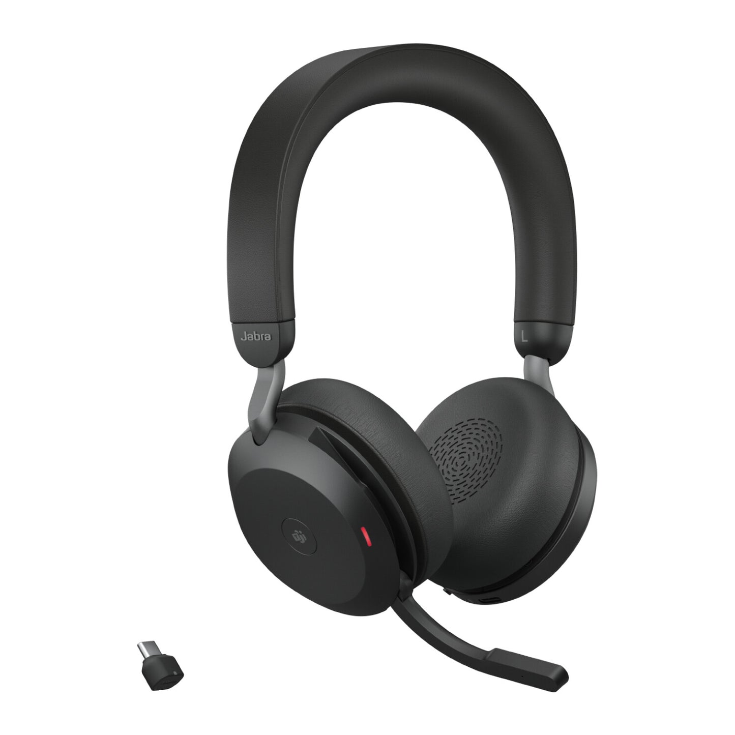Jabra Evolve2 75 Headset Kabel & Trådlös Huvudband Samtal/musik USB Type-C Bluetooth Laddningsställ Svart