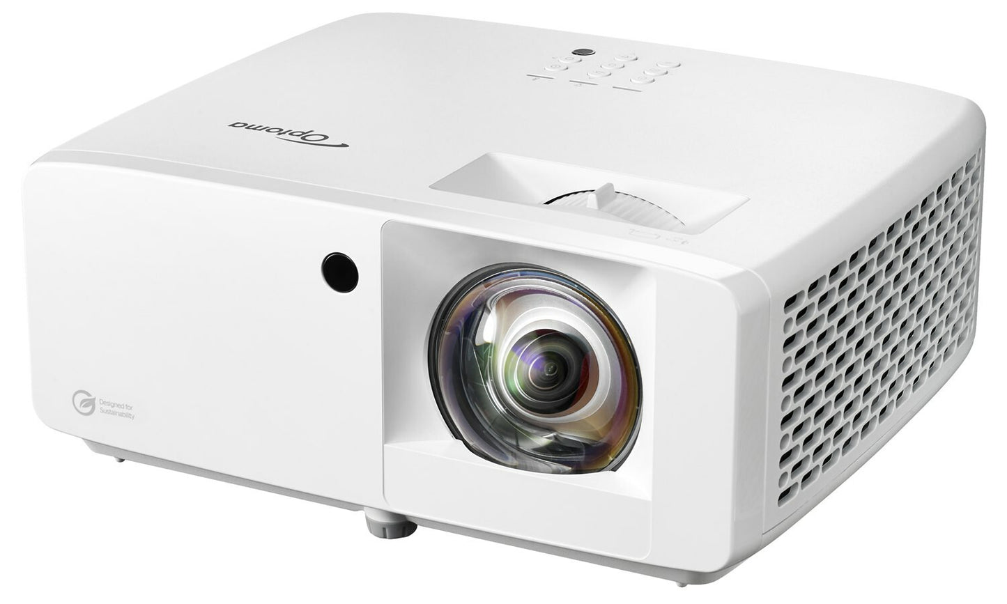 Optoma UHZ35ST Short throw-projektor 3500 ANSI-lumen DLP UHD 4K (3840x2160) 3D kompatibilitet Vit