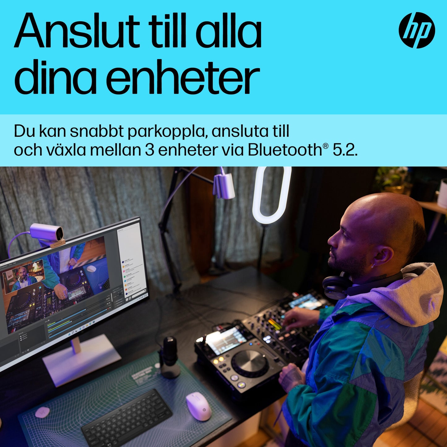HP 350 kompakt Bluetooth-tangentbord för flera enheter