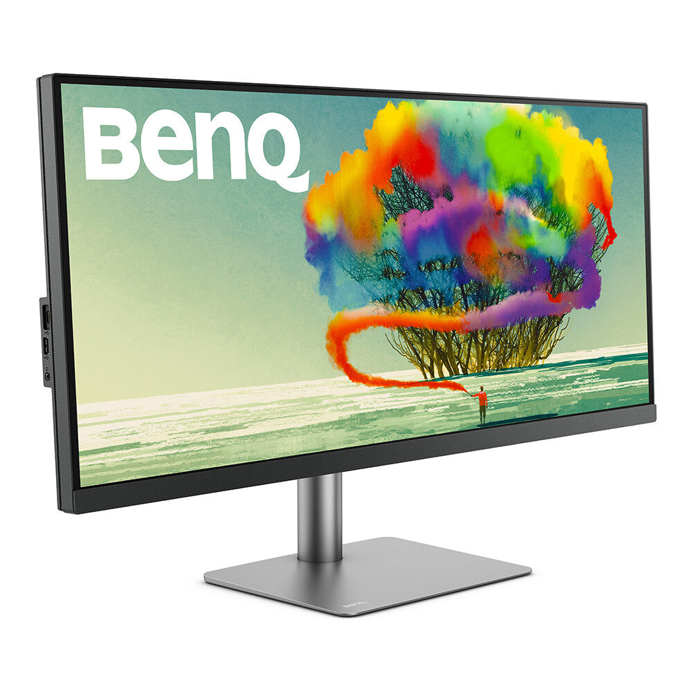 BenQ PD3420Q platta pc-skärmar 86,4 cm (34") 3440 x 1440 pixlar Quad HD LED Grå