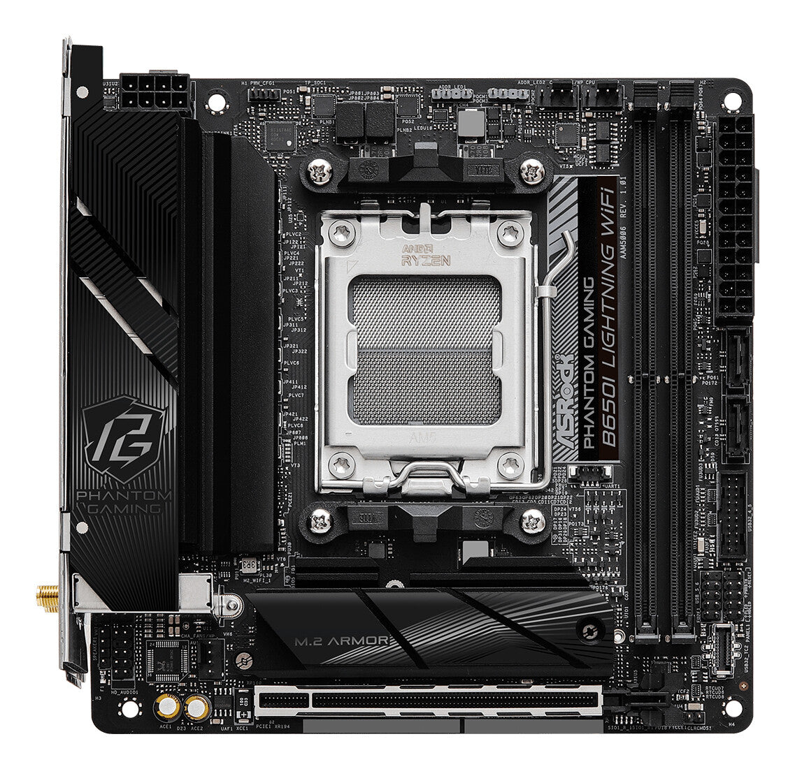 Asrock B650I Lightning WiFi AMD B650 AM5-sockel Mini-ITX