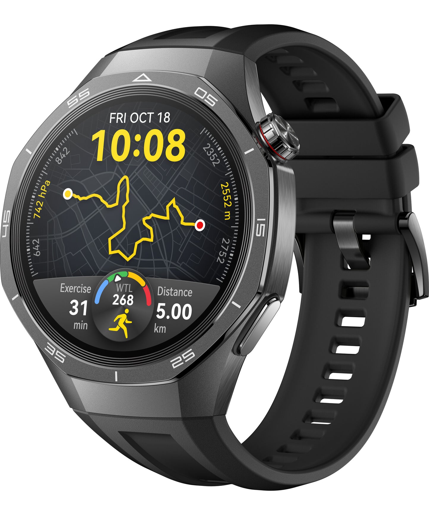 Huawei WATCH GT5 Pro 46mm 3,63 cm (1.43") AMOLED Digital 466 x 466 pixlar Svart GPS