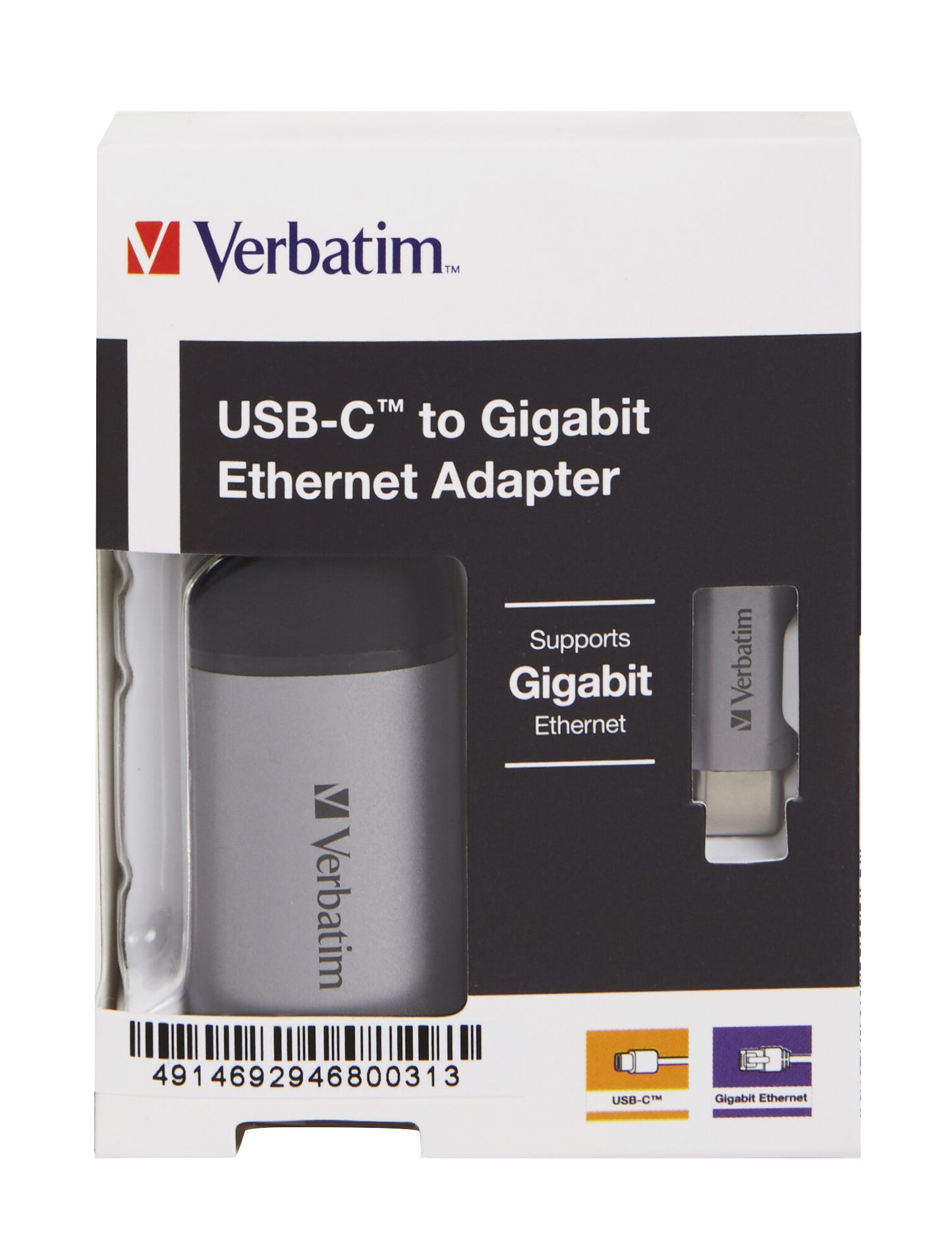 Verbatim 49146 dockningsstationer för bärbara datorer USB 3.2 Gen 1 (3.1 Gen 1) Type-C Svart, Silver