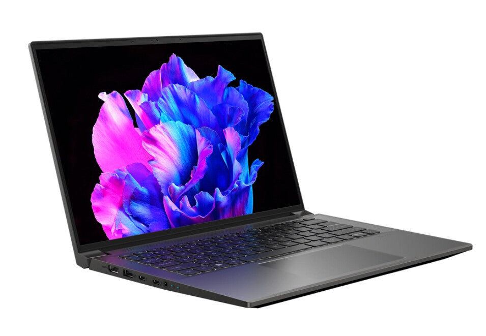 Acer Swift SFX14-71G-77BA Intel® Core™ i7 i7-13700H Bärbar dator 36,8 cm (14.5") 2.8K 16 GB LPDDR5-SDRAM 1 TB SSD NVIDIA GeForce RTX 4050 Wi-Fi 6E (802.11ax) Windows 11 Home Grå