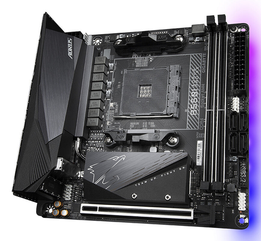 GIGABYTE B550I AORUS PRO AX moderkort AMD B550 Uttag AM4 Mini-ITX