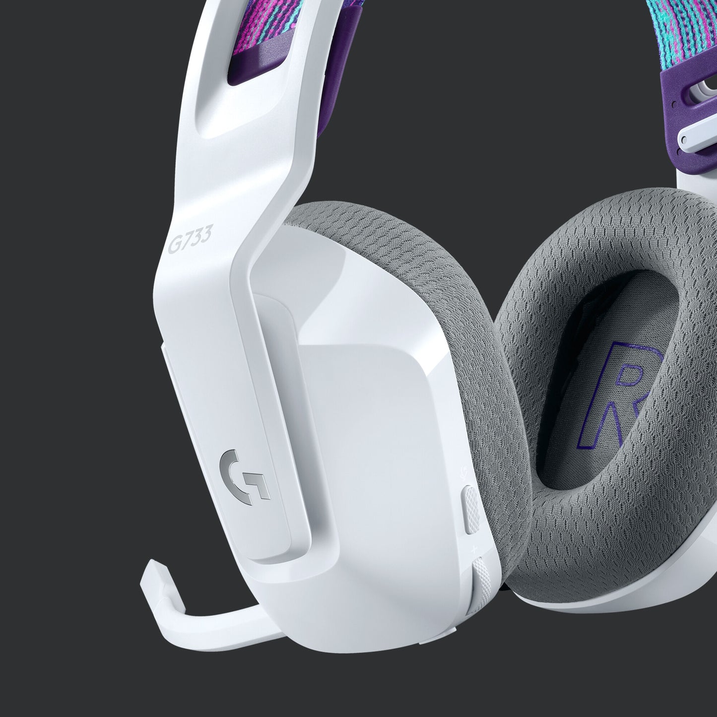 Logitech G 981-000883 hörlur och headset Trådlös Huvudband Spela Vit