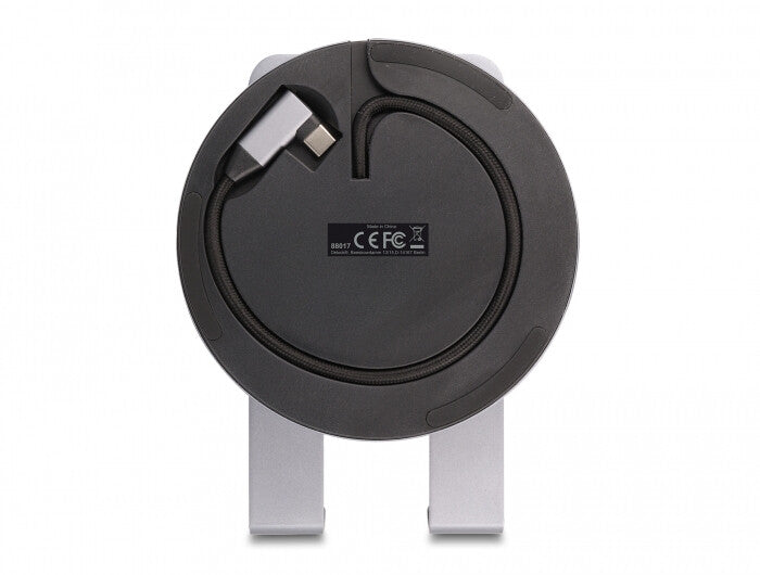 DeLOCK 88017 dockningsstationer för bärbara datorer Kabel USB 3.2 Gen 1 (3.1 Gen 1) Type-A + Type-C Grå