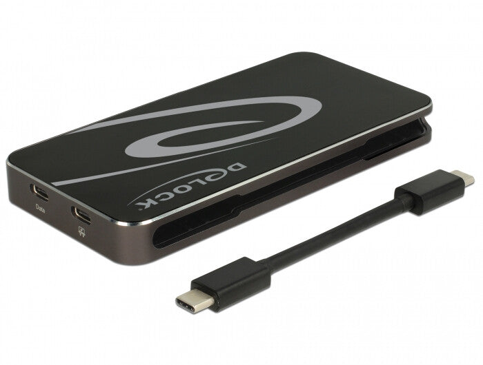 DeLOCK 87773 dockningsstationer för bärbara datorer Kabel USB 3.2 Gen 1 (3.1 Gen 1) Type-C Svart