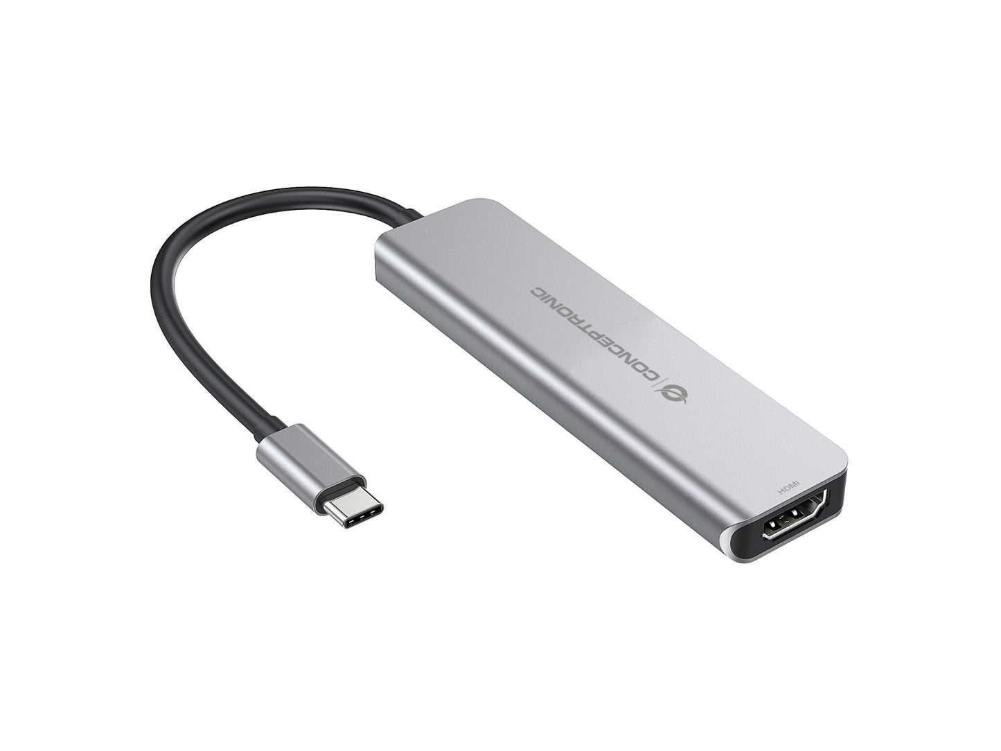 Conceptronic DONN02G dockningsstationer för bärbara datorer USB 3.2 Gen 1 (3.1 Gen 1) Type-C Gjuten aluminium