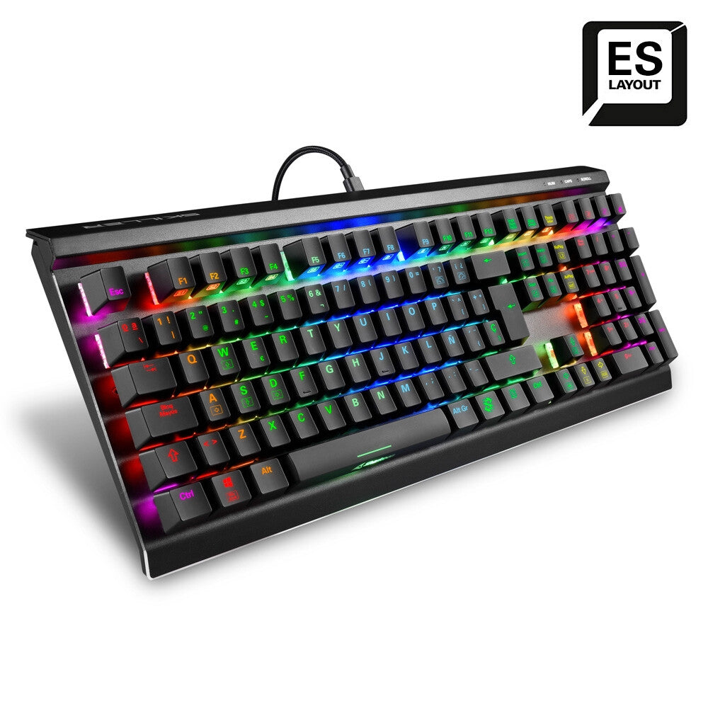 Sharkoon SKILLER SGK60 tangentbord Spela USB QWERTY Spansk Svart