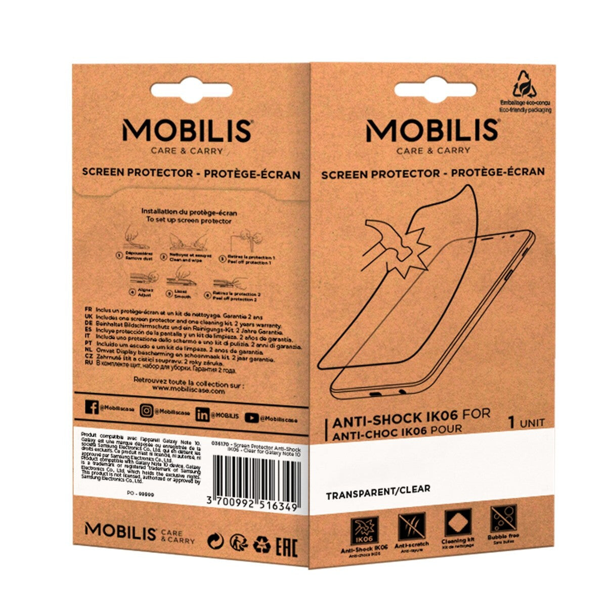 Mobilis 036207 tillbehör till handhållrn, mobil dator Skärmskydd
