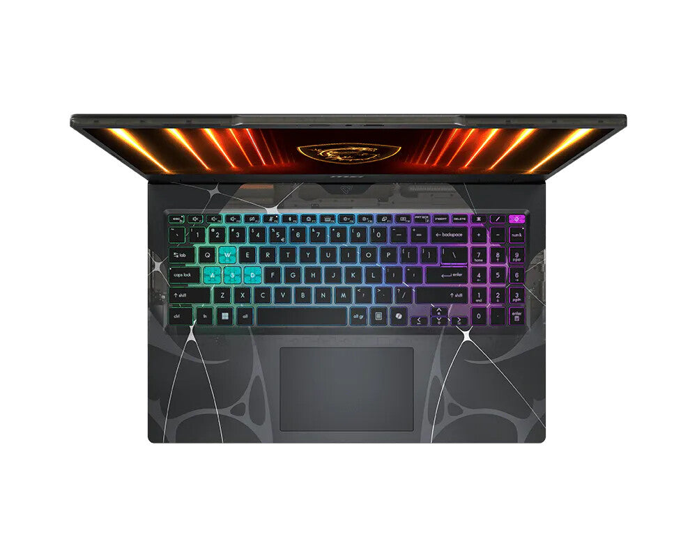 MSI Cyborg 15 B2RWFKG-401 Intel Core 7 240H Bärbar dator 39,6 cm (15.6") Full HD 16 GB DDR5-SDRAM 512 GB SSD NVIDIA GeForce RTX 5060 Laptop GPU Wi-Fi 6E (802.11ax) Windows 11 Home Svart