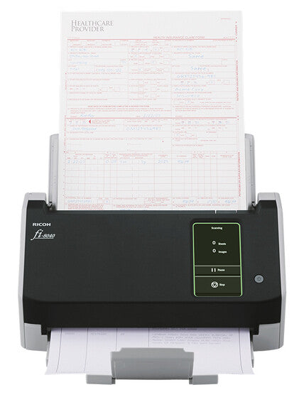 Ricoh fi-8040 ADF + scanner med manuell matning 600 x 600 DPI A4 Svart, Grå
