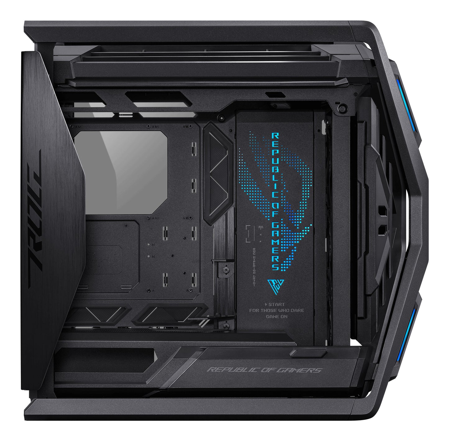 ASUS ROG Hyperion GR701 BTF Edition Tower Svart, Transparent
