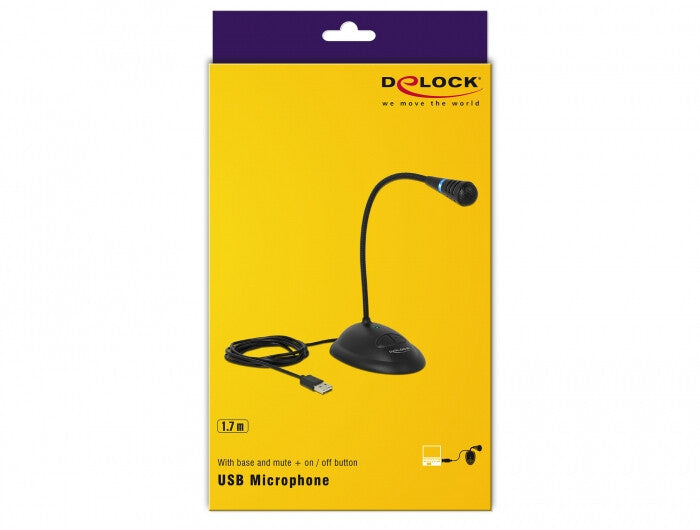 DeLOCK 65871 mikrofoner Svart Mikrofon till PC