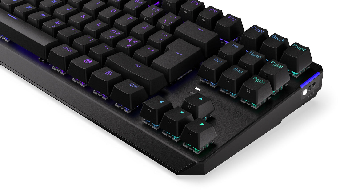 ENDORFY TKL tangentbord Spela USB Nordic Svart