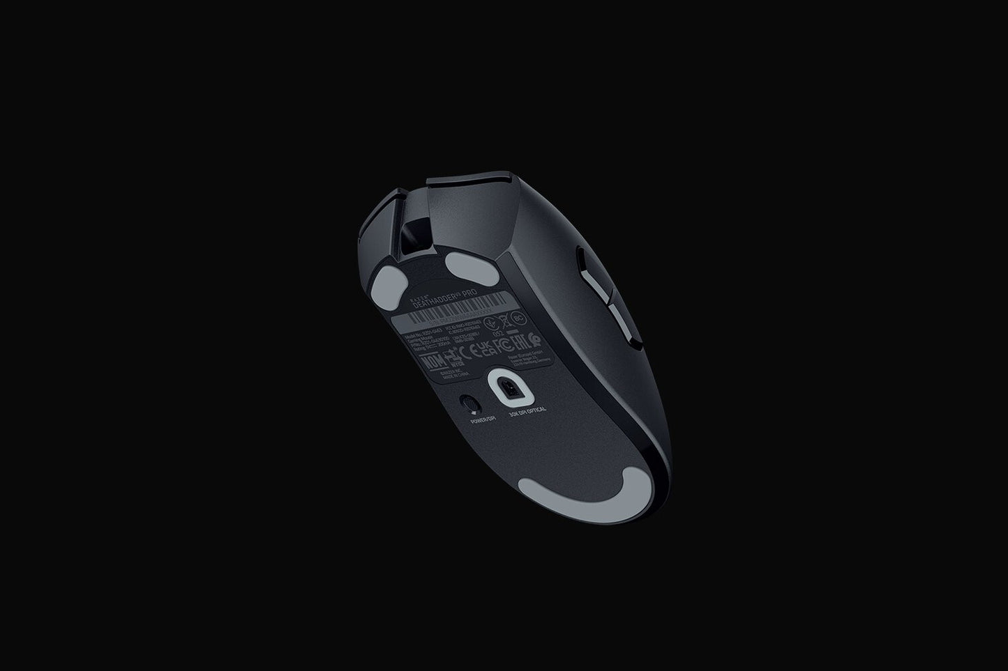 Razer DeathAdder V3 Pro datormöss Spela högerhand RF Wireless + USB Type-C Optisk 30000 DPI
