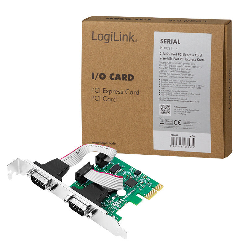 2Direct PC0031 nätverkskort/adapters Intern RS-232