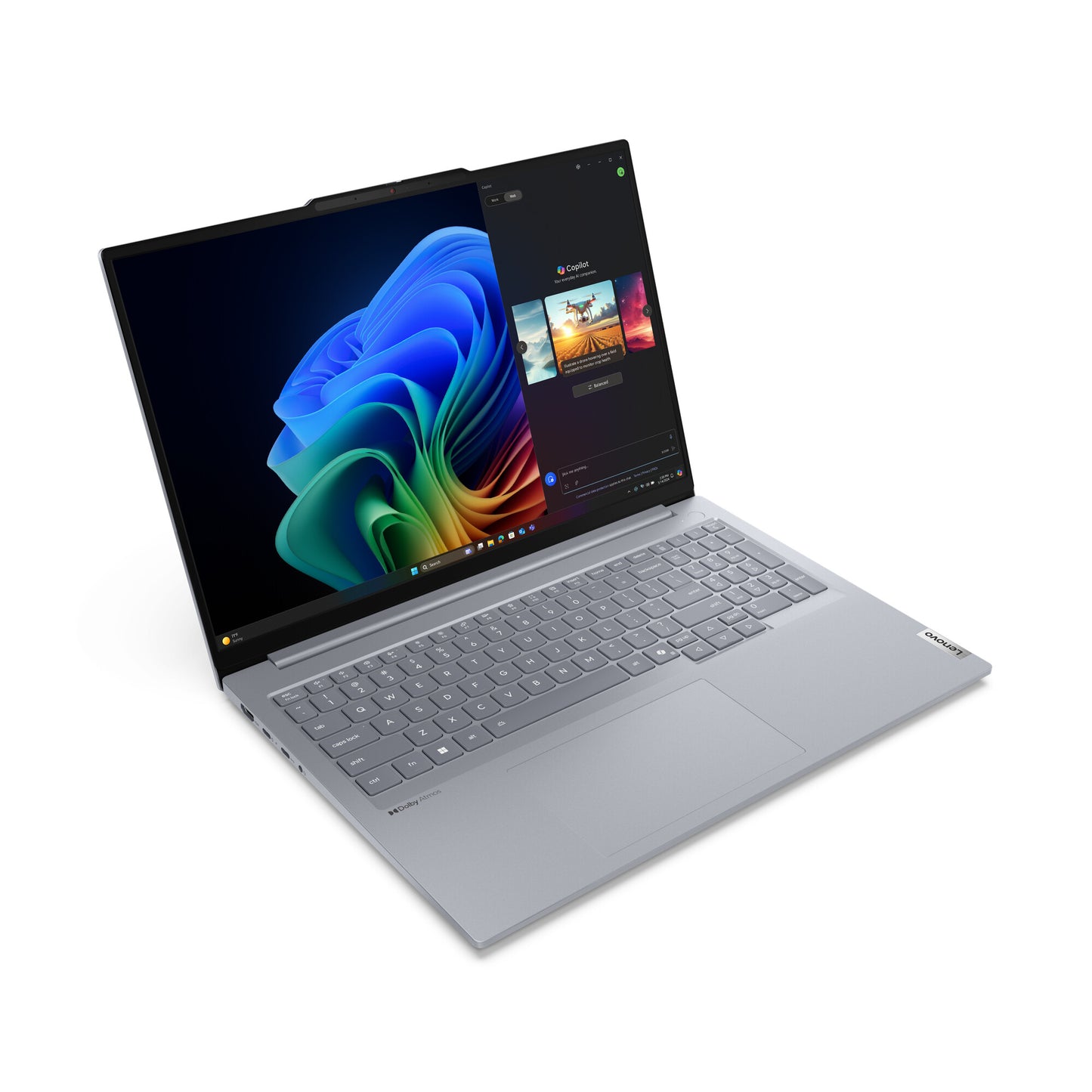 Lenovo ThinkBook 16 G7 QOY Copilot+ PC Qualcomm Snapdragon X1P-42-100 Bärbar dator 40,6 cm (16") WUXGA 16 GB LPDDR5x-SDRAM 512 GB SSD Wi-Fi 7 (802.11be) Windows 11 Pro Engelsk Grå