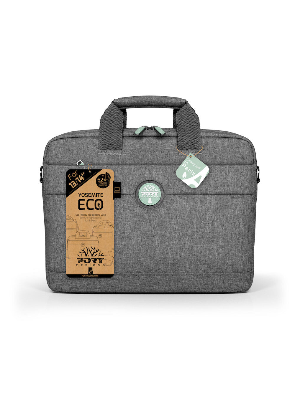Port Designs Yosemite Eco TL 39,6 cm (15.6") Portfölj Grå