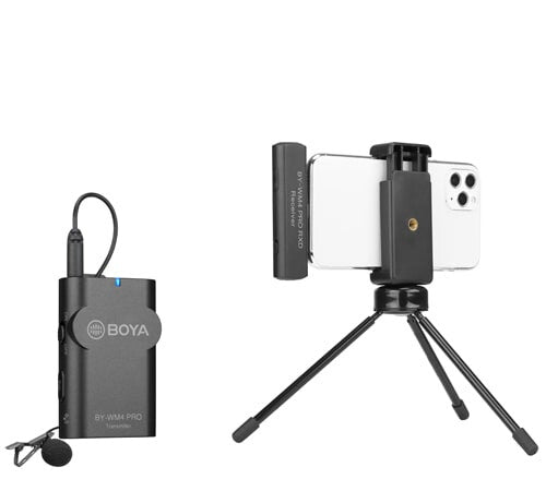 BOYA BY-WM4 PRO-K3 mikrofoner Svart Mikrofon till mobiltelefon/smartphone