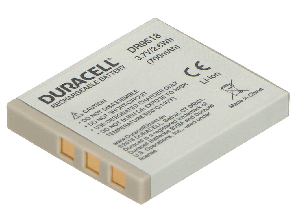 Duracell DR9618 batteri till kamera/videokamera Litium-Ion (Li-Ion) 700 mAh