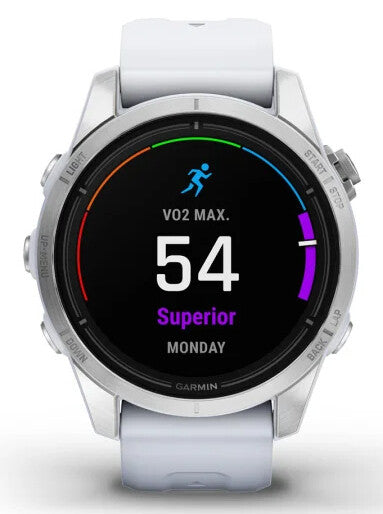 Garmin epix Pro (Gen 2) 3,05 cm (1.2") AMOLED 42 mm Digital 390 x 390 pixlar Pekskärm Silver Wi-Fi GPS