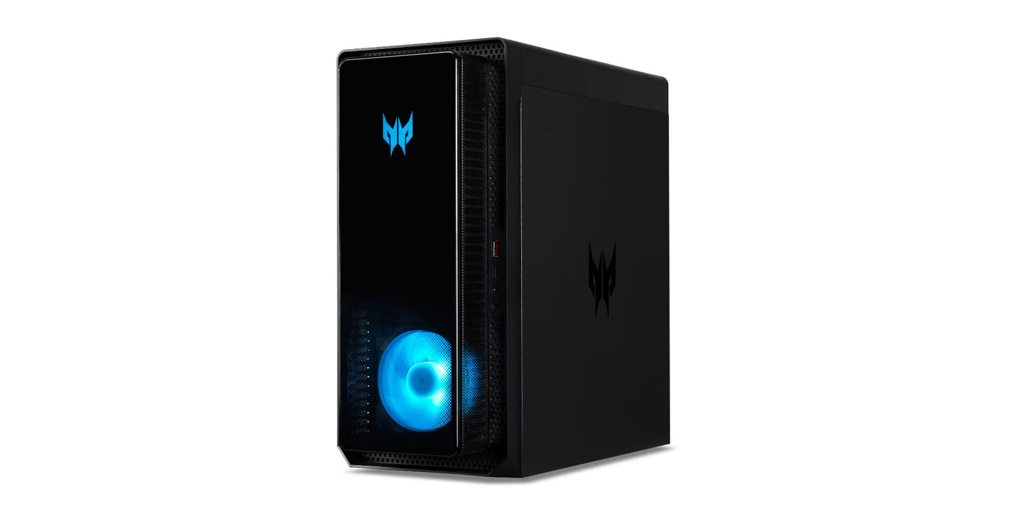 Acer Predator Orion 3000 655 I7238Gi Intel® Core™ i7 i7-14700F 16 GB DDR5-SDRAM 1 TB SSD NVIDIA GeForce RTX 4060 Ti Windows 11 Home Tower PC Svart, Transparent
