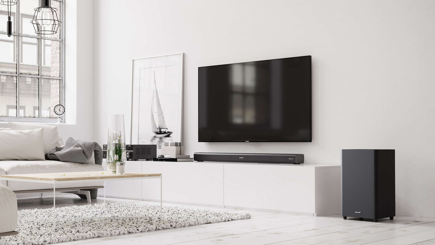 Sharp HT-SBW460 soundbar-högtalare Metallisk 3.1 kanaler 440 W