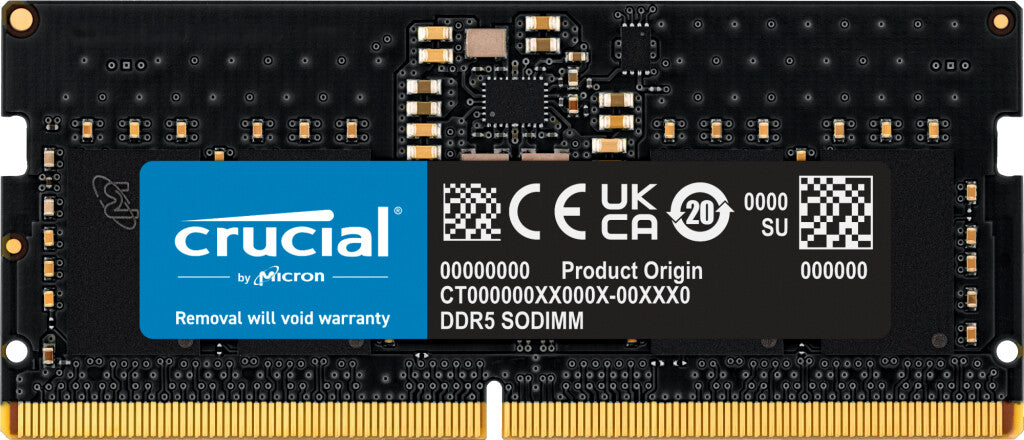 Crucial CT8G56C46S5 RAM-minnen 8 GB 1 x 8 GB DDR5 5600 MHz ECC